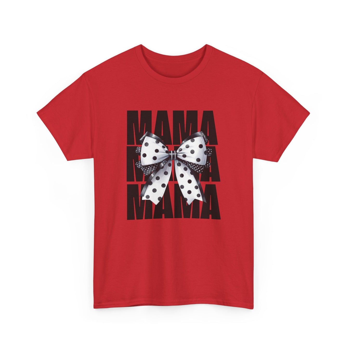 Mama Polka Dot Bow T-Shirt
