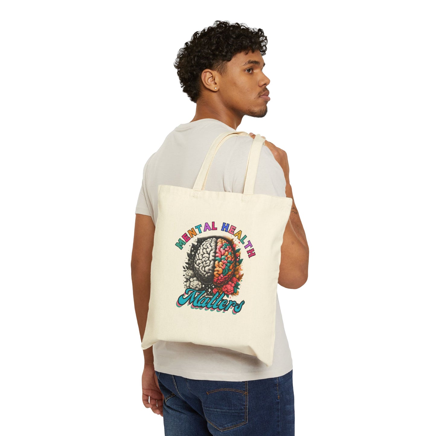 Mental Health Matters Cotton Canvas Tote Bag